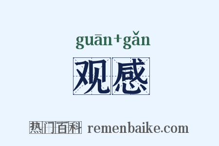 观感是什么意思的图片